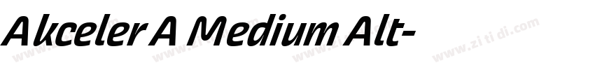 Akceler A Medium Alt字体转换